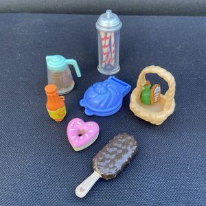 Vintage Doll Food Accessories Lot – Mixed Miniature Items